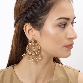 Yellow pearl earrings 2