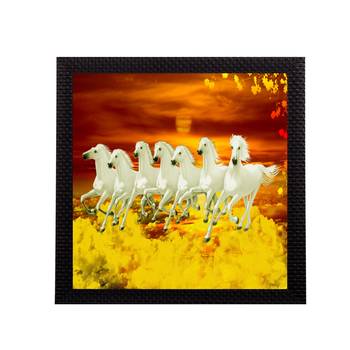 7 Running Lucky Horses Design Satin Matt Texture UV Art Painting 1