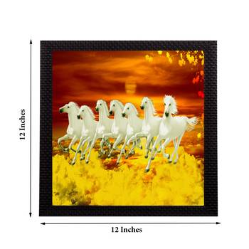 7 Running Lucky Horses Design Satin Matt Texture UV Art Painting 3