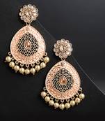 Yellow pearl earrings