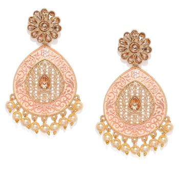 Yellow pearl earrings 2