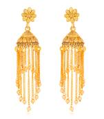 Yellow pearl earrings