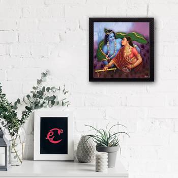 Radha Krishna Satin Matt Texture UV Art Painting 2