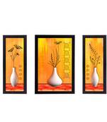 Set Of 3 Botanical Floral Satin Matt Texture UV Art Painting