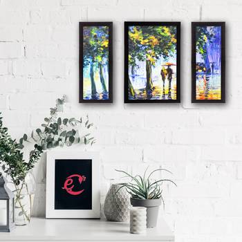 Set Of 3 Beautiful Loving Couple Satin Matt Texture UV Art Painting 2