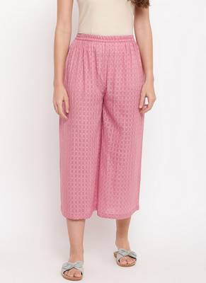 Pink Dobby Palazzo 1