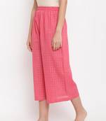 Brick Pink Dobby Palazzo