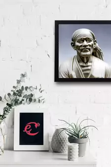 Sai Baba Satin Matt Texture UV Art Painting