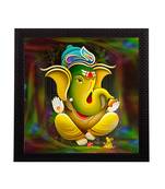 Lord Ganesha Satin Matt Texture UV Art Painting