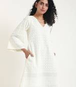 white Chicken Bell Dress