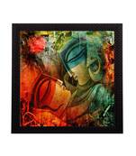 Abstract Loving Couple Satin Matt Texture UV Art Painting