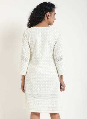 white Chicken Bell Dress 3