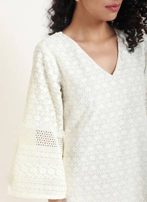 white Chicken Bell Dress 4