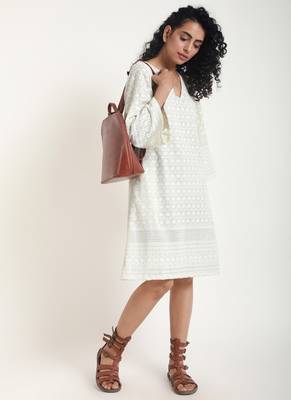white Chicken Bell Dress 5