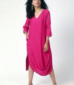 Pink Cowl Dress