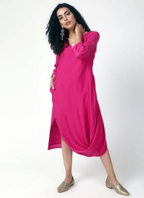 Pink Cowl Dress 2