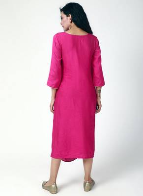 Pink Cowl Dress 4