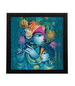 Radha Krishna Satin Matt Texture UV Art Painting