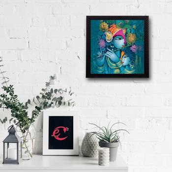 Radha Krishna Satin Matt Texture UV Art Painting 2