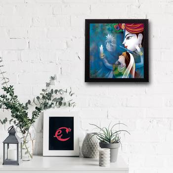 Radha Krishna Satin Matt Texture UV Art Painting 2
