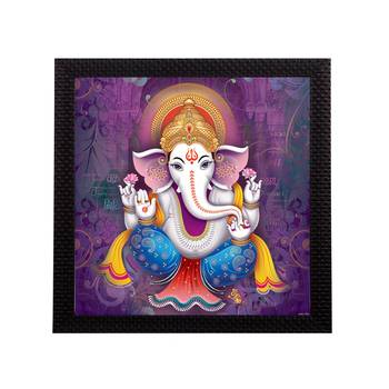 Lord Ganesha Satin Matt Texture UV Art Painting 1
