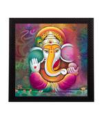 Lord Ganesha Satin Matt Texture UV Art Painting