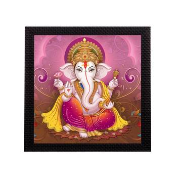Lord Ganesha Satin Matt Texture UV Art Painting 1