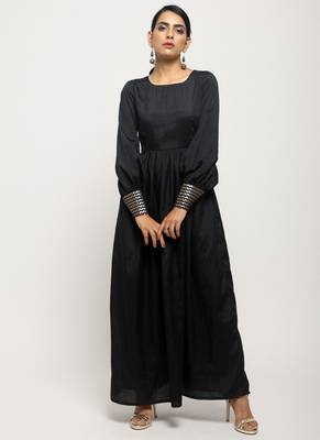Black Foil Cuff Dress 1