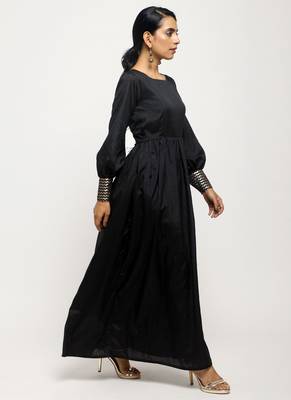 Black Foil Cuff Dress 2
