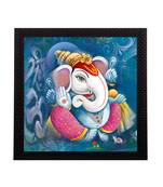 Lord Ganesha Satin Matt Texture UV Art Painting
