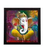 Lord Ganesha Satin Matt Texture UV Art Painting