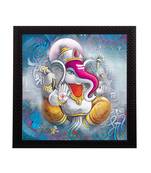 Lord Ganesha Satin Matt Texture UV Art Painting