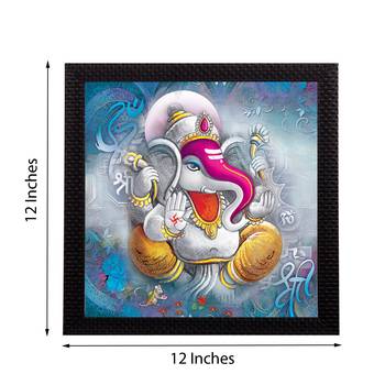 Lord Ganesha Satin Matt Texture UV Art Painting 3