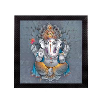 Lord Ganesha Satin Matt Texture UV Art Painting 1
