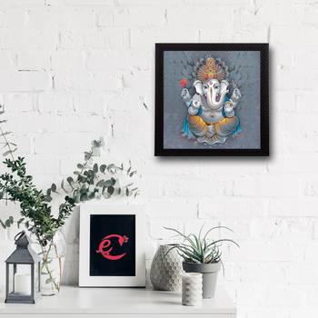 Lord Ganesha Satin Matt Texture UV Art Painting 2