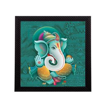 Lord Ganesha Satin Matt Texture UV Art Painting 1