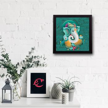 Lord Ganesha Satin Matt Texture UV Art Painting 2