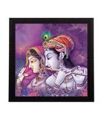 Radha Krishna Satin Matt Texture UV Art Painting