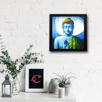 Spritual Lord Buddha Satin Matt Texture UV Art Painting 1