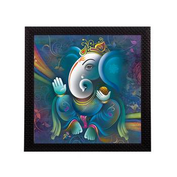 Lord Ganesha Satin Matt Texture UV Art Painting 1