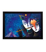 Radha Krishna Satin Matt Texture UV Art Painting