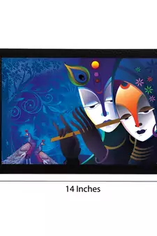 Radha Krishna Satin Matt Texture UV Art Painting