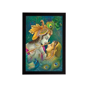 Radha Krishna Satin Matt Texture UV Art Painting 1