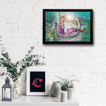Radha Krishna Satin Matt Texture UV Art Painting 2