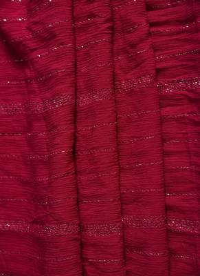 Pink Silver Crinkled Dupatta 3