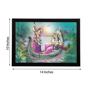 Radha Krishna Satin Matt Texture UV Art Painting 3
