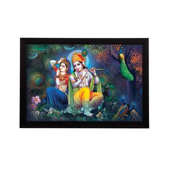 Radha Krishna Satin Matt Texture UV Art Painting 1