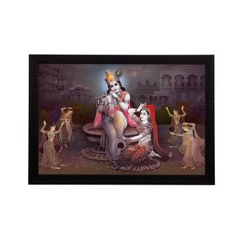 Radha Krishna Satin Matt Texture UV Art Painting 1