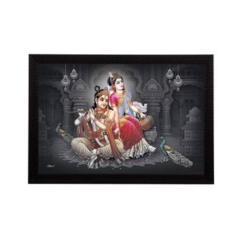 Radha Krishna Satin Matt Texture UV Art Painting 1