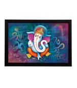 Lord Ganesha Satin Matt Texture UV Art Painting